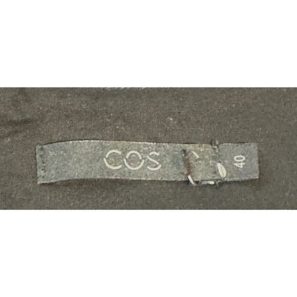 COS Black Satin Feel Sleeveless Shift Dress | Minimalist Chic Size M (40) - Picture 8 of 9